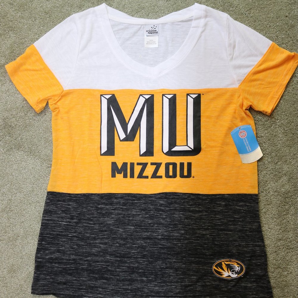 Univ of Missouri Mizzou Tri Color T-Shirt
